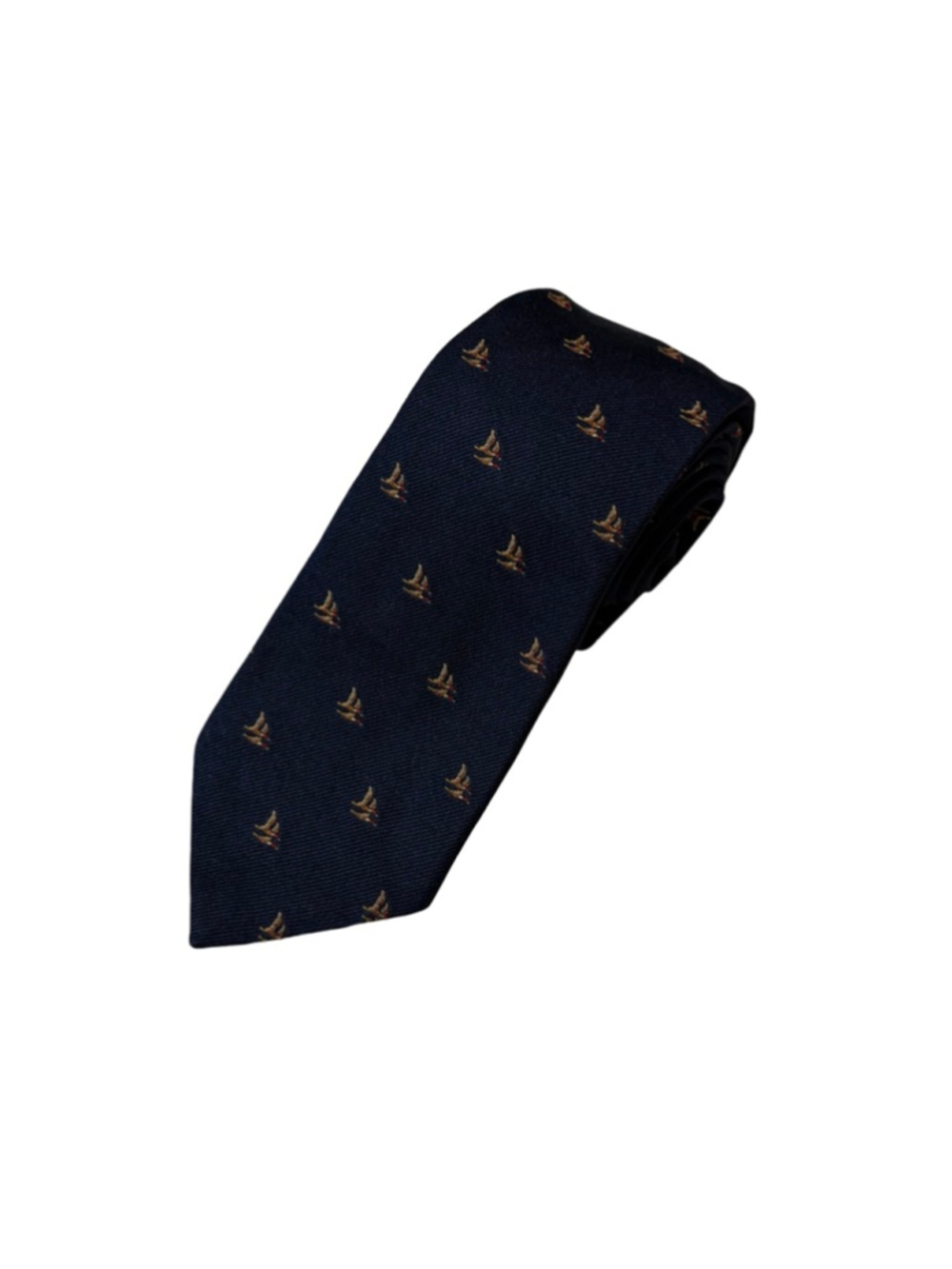 Patrick James Purveyor to Gentlemen Navy Duck Motif Mens Necktie